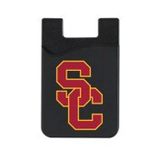 USC Trojans Black SC Interlock Leather Wallet Sleeve